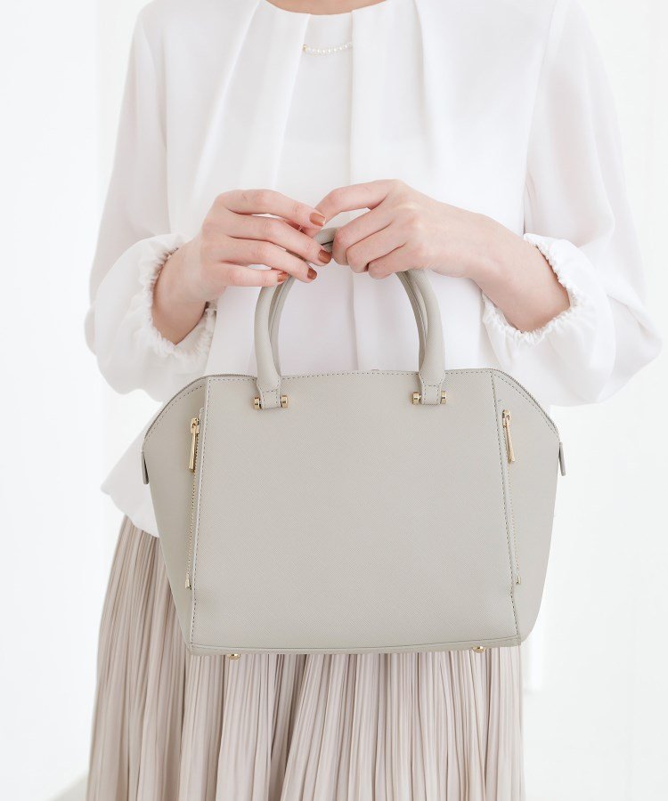 grove 【人間工学】タテZipバーハンドル2WAYトート グローブ バッグ トートバッグ ブラック ブルー【送料無料】