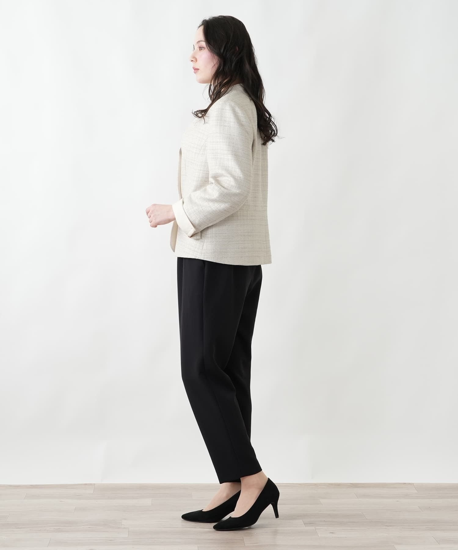 Leilian PLUS HOUSE 【店頭人気】ジャケット【ROCHAS Premiere】 レリアン プラスハウス ジャケット・アウター テーラードジャケット・ブレザー ベージュ