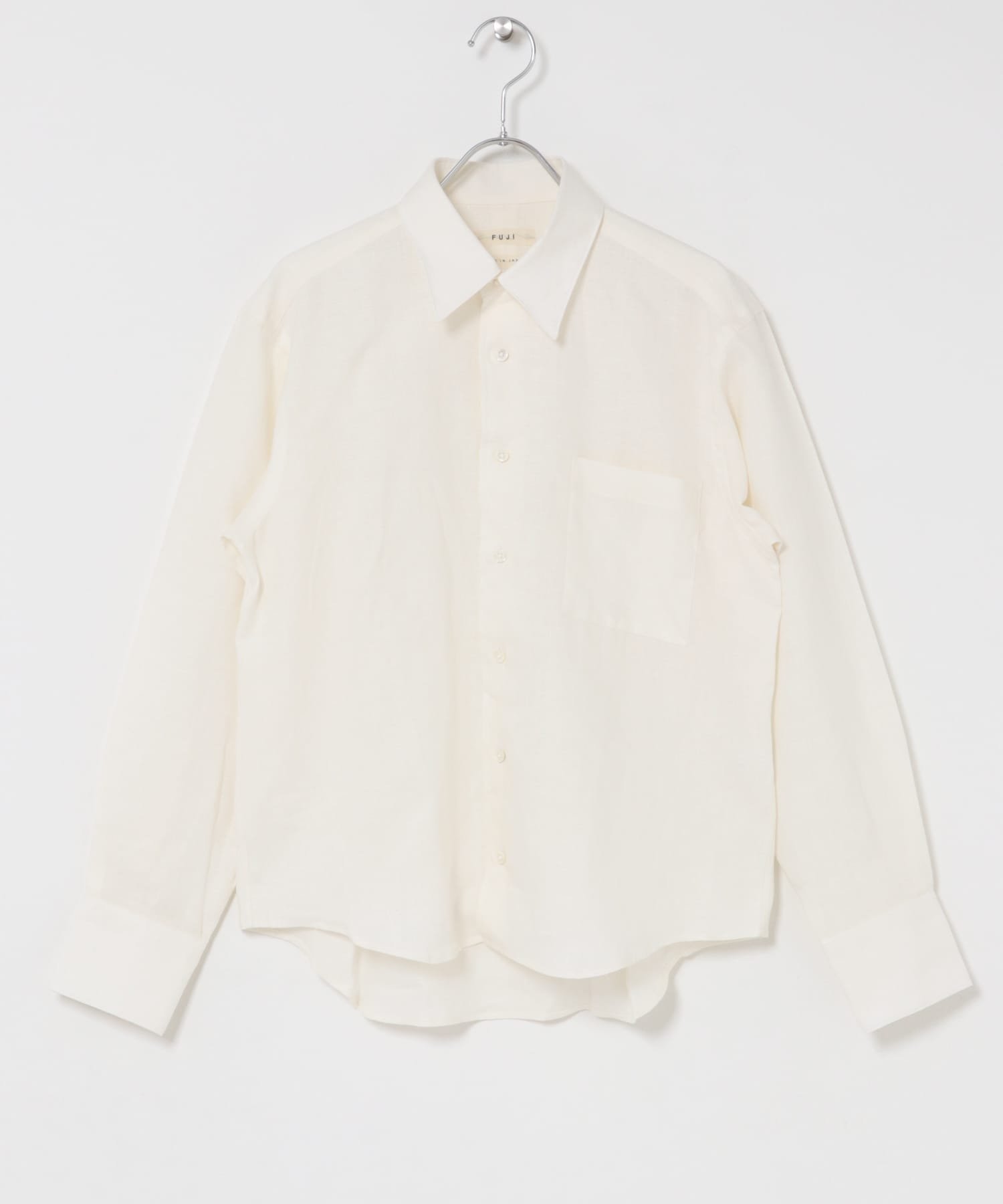 URBAN RESEARCH DOORS FUJI LINEN STANDARD SHIRTS アーバンリサーチドアーズ トップス シャツ・ブラウス ホワイト ブラウン【送料無料】