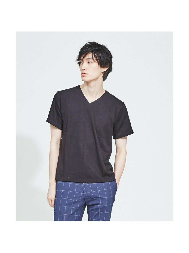 【SALE／40%OFF】ABAHOUSE LASTWORD 【RecencyofMine】綿モダールWフェイスVネック半袖Tシャツ アバハウス カットソー【RBA_S】【RBA_E】【送料無料】