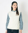 【SALE/20%OFF】LAURA ASHLEY HOME 【日本製】コットン コンパクトヤーン ベスト ローラ アシュレイ トップス ベスト・ジレ グレー ...
