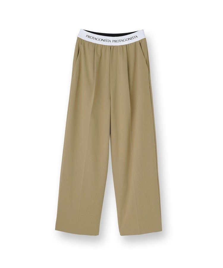 UNTITLED 【PROTAGPNISTA】QUICK DRY WAIST LOGO PANTS アンタイトル パンツ その他のパンツ ブラウン ベージュ