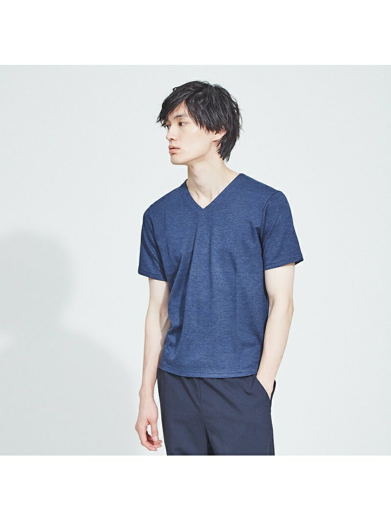 【SALE／40%OFF】ABAHOUSE LASTWORD 【RecencyofMine】綿モダールWフェイスVネック半袖Tシャツ アバハウス カットソー【RBA_S】【RBA_E】【送料無料】