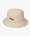 FILA FILA OC.TWILL BUCKET オーバーライド 帽子 ハット ベージュ ブラック パープル イエロー ネイビー ホワイト【送料無料】