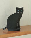 ROOTOTE ROOTOTE/EU.ウイズルー.オスワリネコ-A 猫ポーチ 1117 ギフト 小物入れ セットアップセブン 財布・ポーチ・ケース ポーチ グレ...
