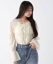 【SALE/60%OFF】repipi armario リボンシャーリングブラウス レピピアルマリオ トップス シャツ・ブラウス ブルー ホワイト イエロー