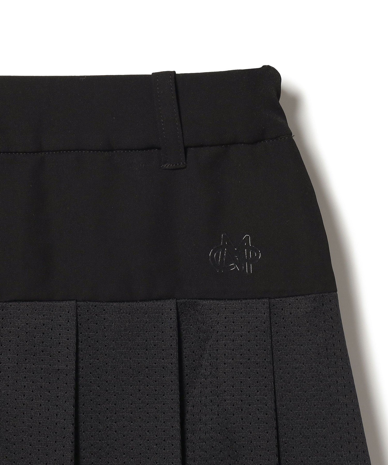 BEAMS GOLF ORANGE LABEL Miyu Ikeda GOLF / メッシュ プリーツ スカート ビームス ゴルフ スカート その他のスカート ブラック【送料無料】