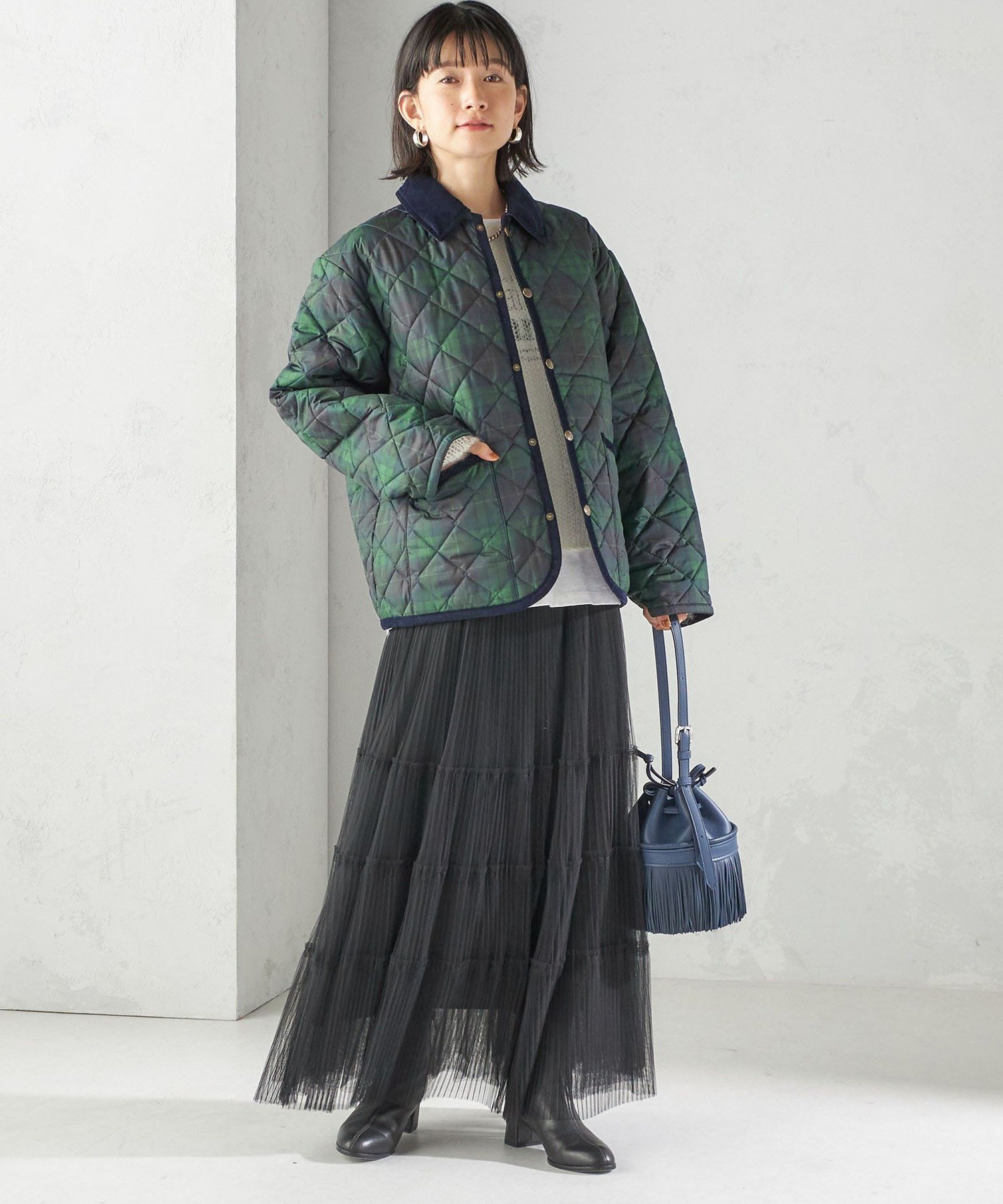 WOMEN 【SHIPS別注】LAVENHAM:＜洗濯機可能＞TEYNHAM シップス ジャケット・アウター その他のジャケット・アウター ネイビー