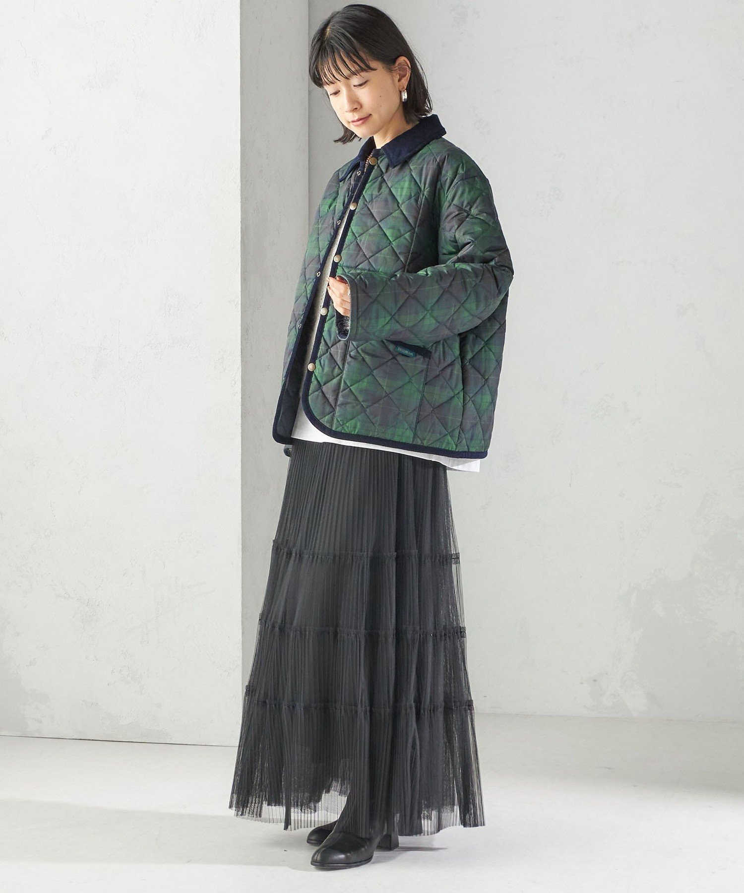 WOMEN 【SHIPS別注】LAVENHAM:＜洗濯機可能＞TEYNHAM シップス ジャケット・アウター その他のジャケット・アウター ネイビー