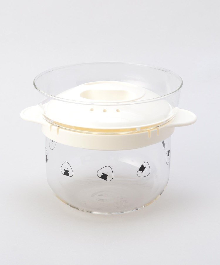 212 KITCHEN STORE ぎゅっとおにぎりさん ガラスのレンジご飯釜 WH トゥーワントゥーキッチンストア 食器・調理器具・キッチン用品 その他の食器・調理器具・キッチン用品(3)