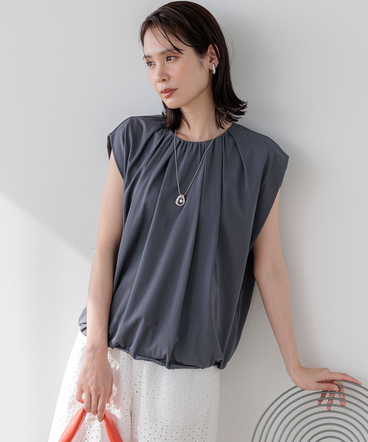 【SALE／30%OFF】組曲 L 【WEB限定】サマージャージーバルーンシルエット カットソ...