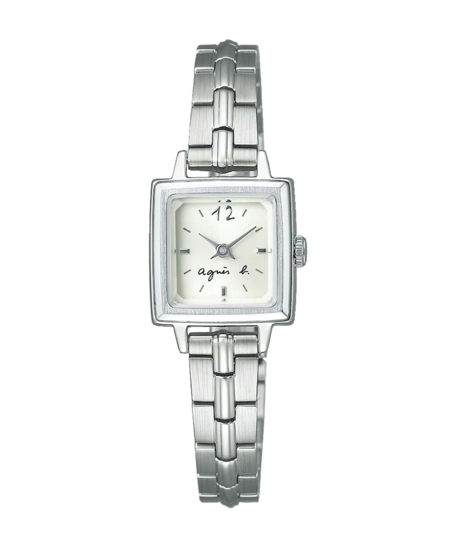 agnes b. FEMME LM01 WATCH FCSK749 時計 ミニスクエア 限定モデル アニエスベー アクセサリー・腕時計 腕時計 ホワイト【送料無料】