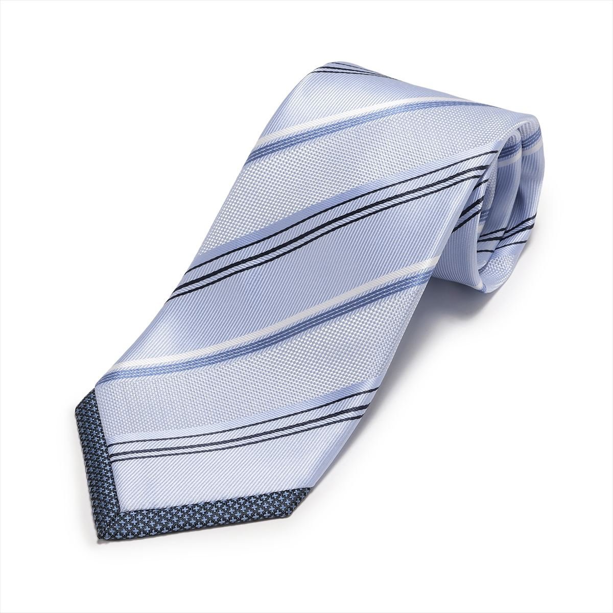 BRICK HOUSE by Tokyo Shirts ネクタイ 剣先切り替え サックス ビジネス フォーマル BM15I100GHAS1PA-10-932 トーキョーシャツ スーツ・フォーマル ネクタイ・蝶ネクタイ ブルー
