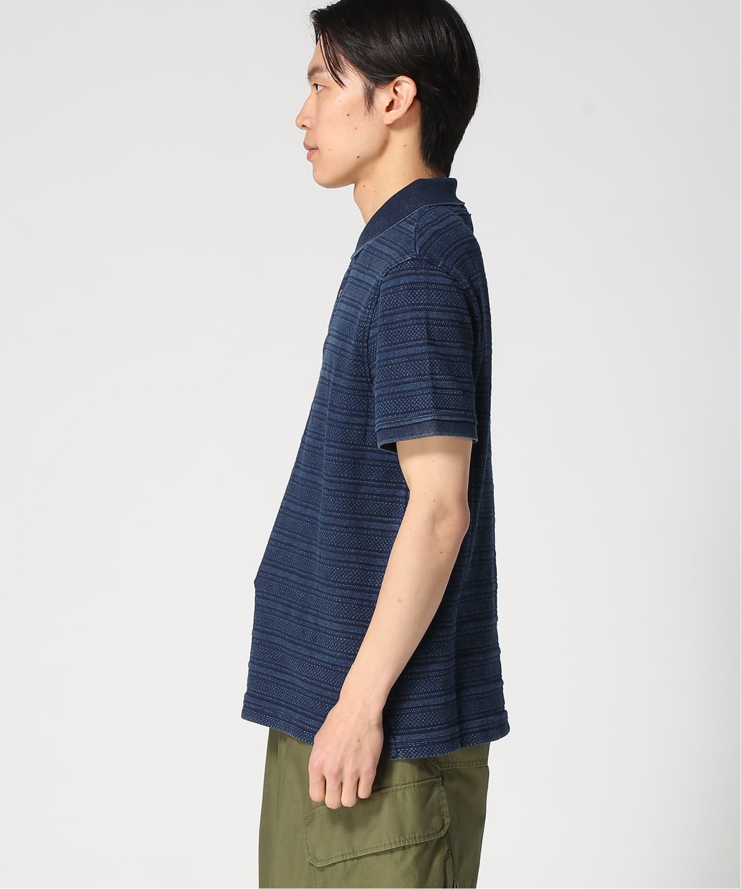 GUESS ポロシャツ (M)REAL Indigo Polo ゲス トップス ポロシャツ ネイビー