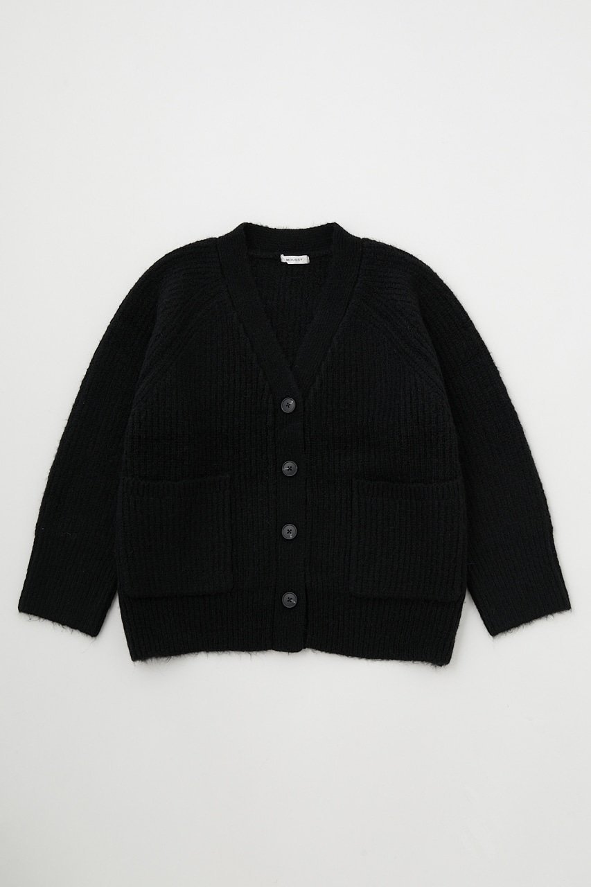 【SALE／20%OFF】MOUSSY OVERSIZED カーディガン マウジー トップス カーディガン ブラック ブルー オレンジ【送料無料】のサムネイル