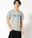 CROCODILE CROCODILE/(M)パッチワーク風 プリント Tシャツ クロコダイル トップス カットソー・Tシャツ グレー ピンク ブルー【送料無料】