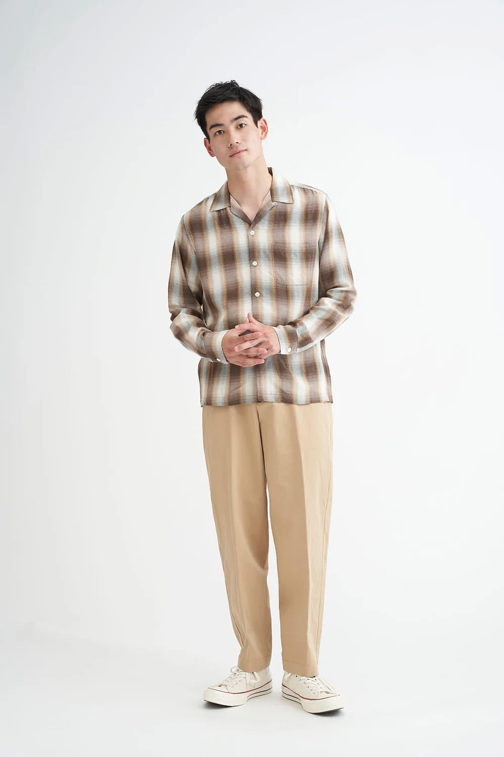 WA.CLOTH ESSENTIAL 【WA.CLOTH】Men's LIGHT CHINO TROUSERS ローンチパーク パンツ チノパンツ ベージュ ネイビー