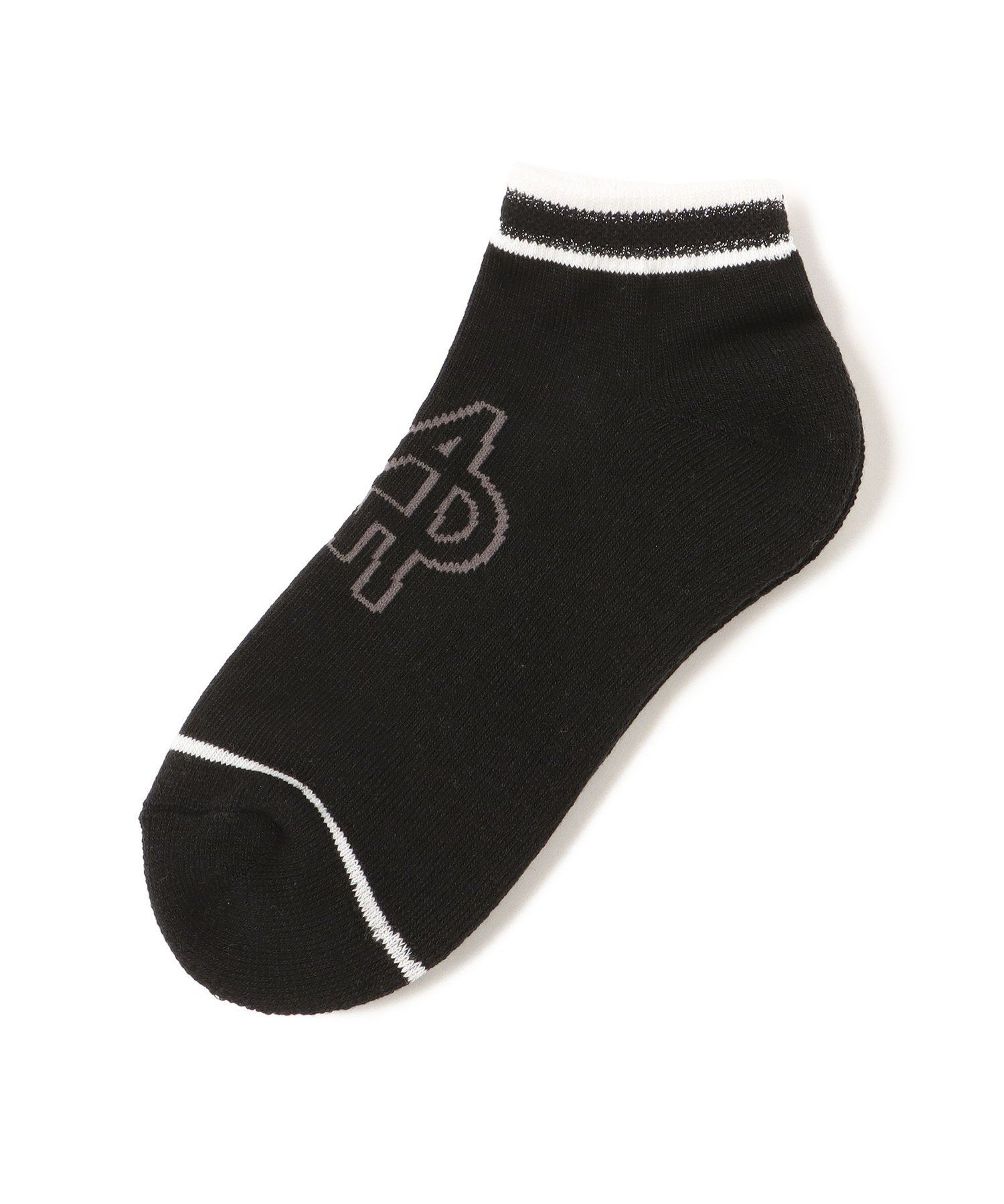 BEAMS GOLF Miyu Ikeda GOLF / ロゴ アンクルソックス ビームス ゴルフ 靴下・レッグウェア 靴下 ベージュ ブラック