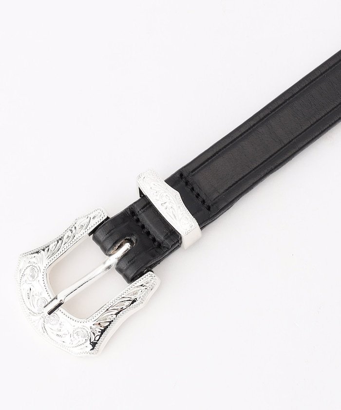 【SALE／30%OFF】monitaly Extra Long Leather Belt フリークスストア ファッション雑貨 ベルト ブラック【送料無料】