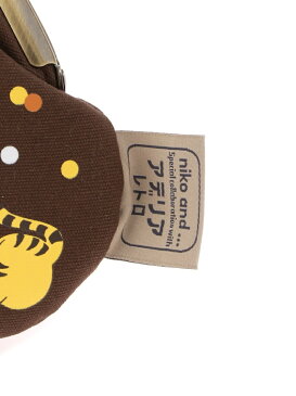 niko and... ORADガマグチコインケース ニコアンド 財布/小物 財布 ブラウン ベージュ