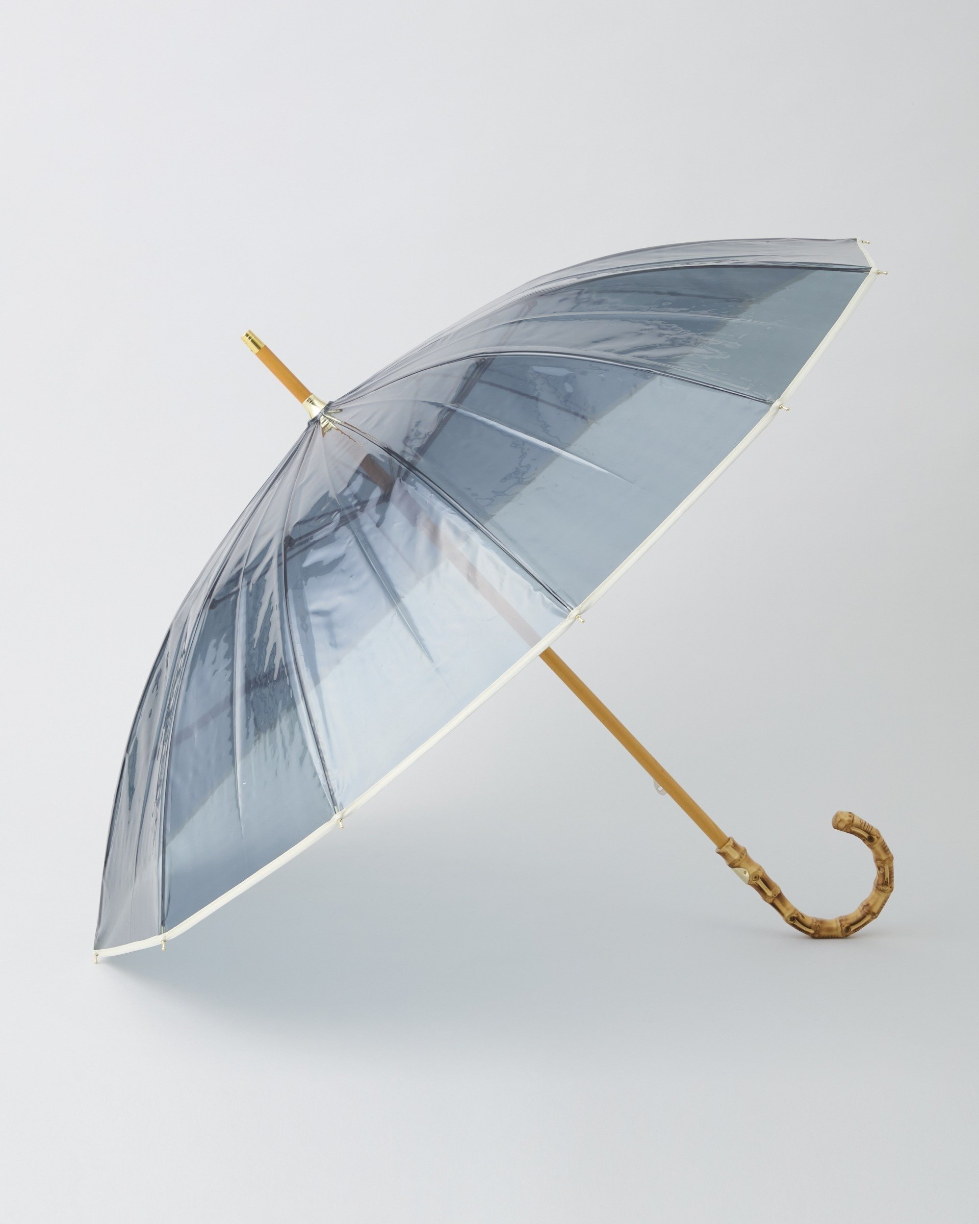 トラディショナルウェザーウェア Traditional Weatherwear CLEAR UMBRELLA BAMBOO トラディショナル ウェザーウェア ファッション雑貨 傘・長傘 ブルー ブラウン【送料無料】