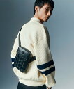 LACOSTE NOMOGRAMME スプレットレザー モノグラムショルダーバッグ ラコステ バッグ ショルダーバッグ グレー グリーン ベージュ ブラック【送料無料】