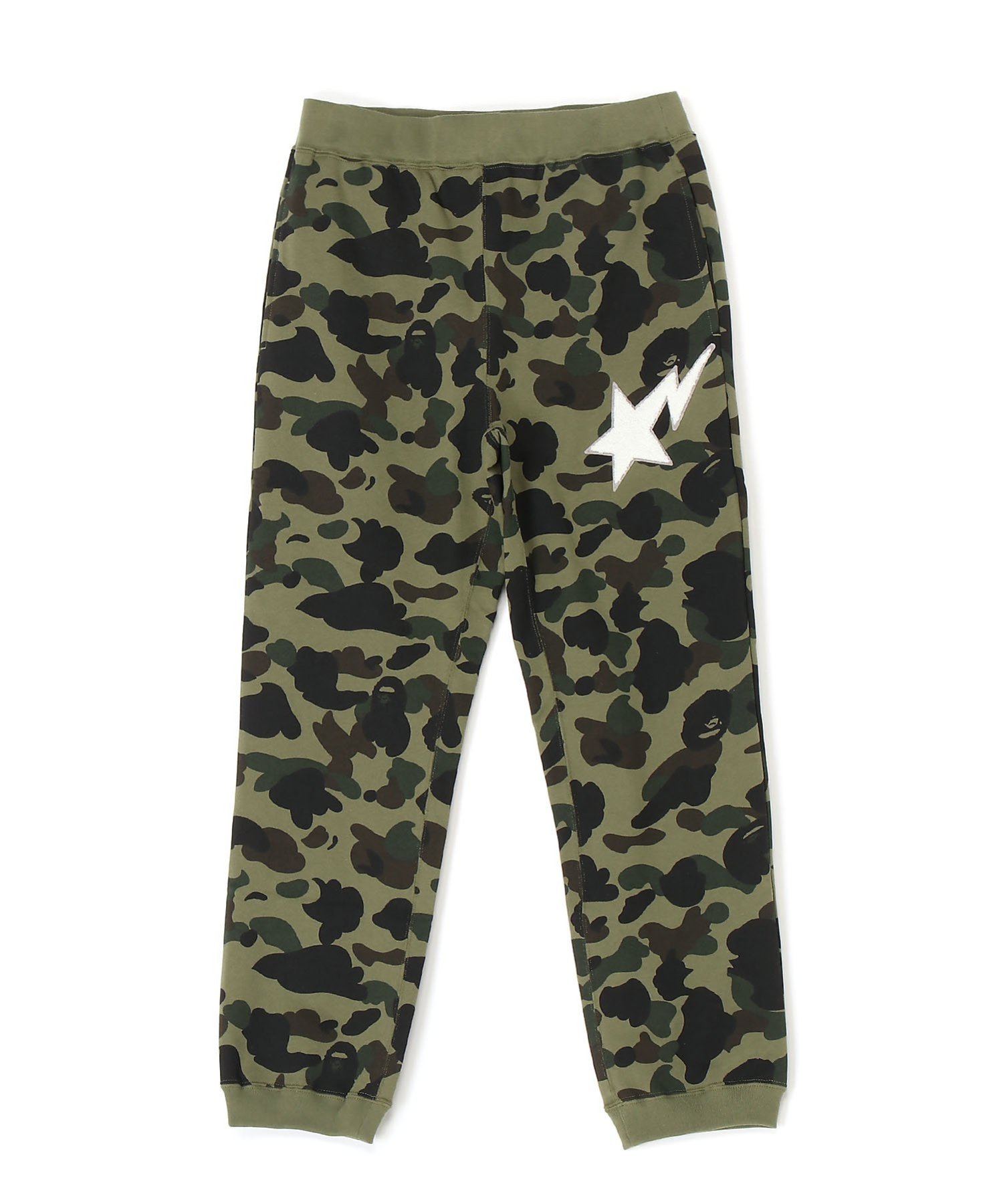 A BATHING APE 1ST CAMO SWEAT PANTS ア ベイシング エイプ パンツ ジャージ・スウェットパンツ グリーン イエロー【送料無料】