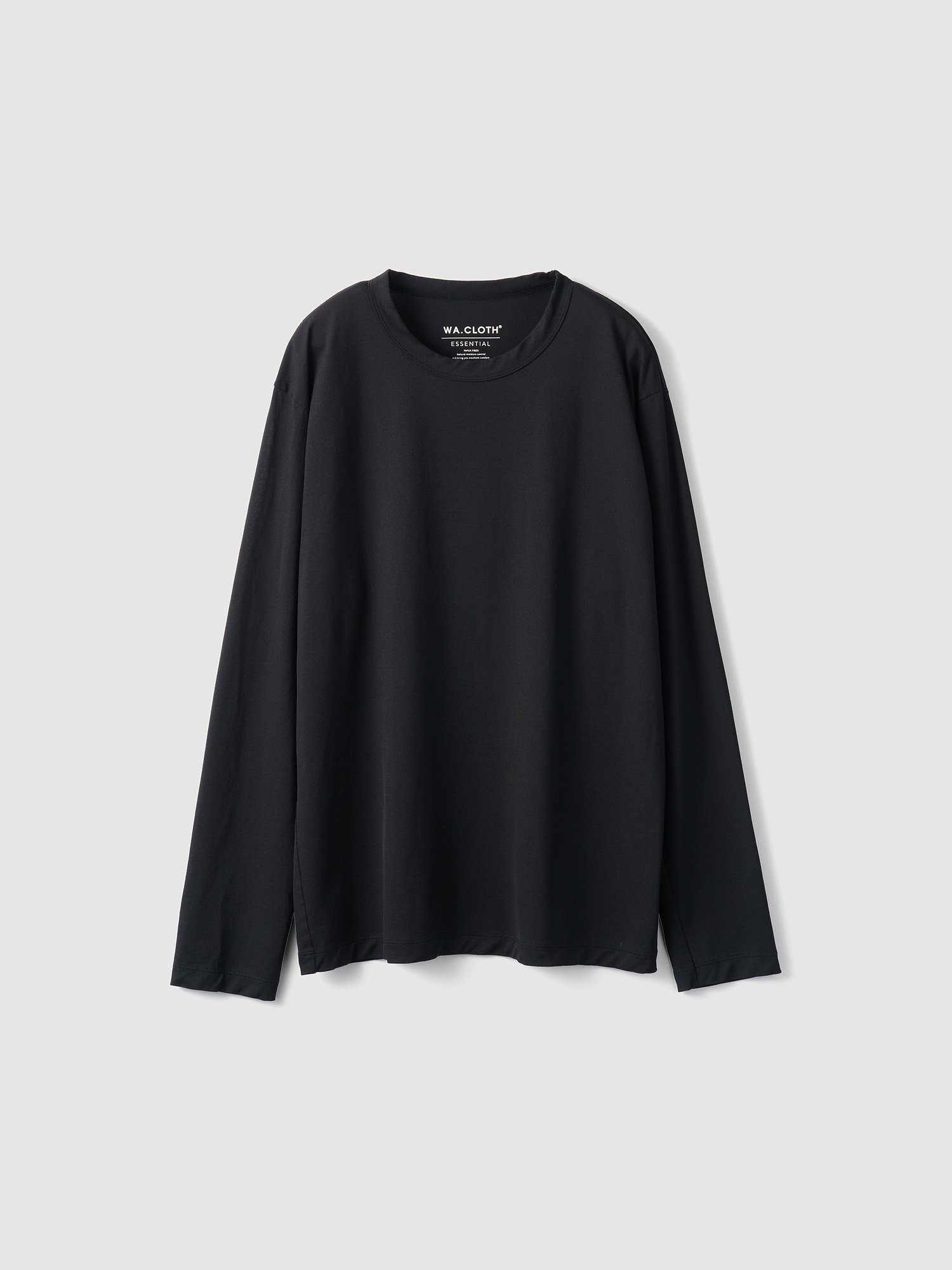 WA.CLOTH ESSENTIAL 【WA.CLOTH】Genderless PERFECT L/S T-SHIRT ローンチパーク トップス カットソー・Tシャツ グレー ブラック ホワイト