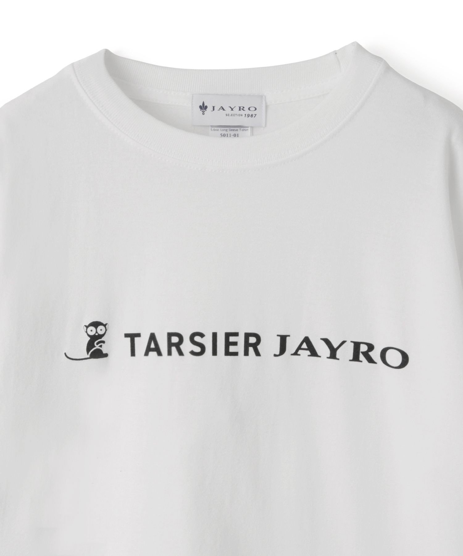 JAYRO メガネザルリブ付きロンT ジャイロ トップス カットソー・Tシャツ ホワイト