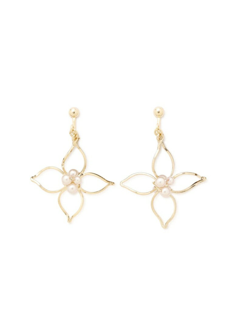 【SALE／40%OFF】PROPORTION BODY DRESSING フラワーパールイヤリング プロポーションボディドレッシング アクセサリー・腕時計 その他のアクセサリー・腕時計 ゴールド