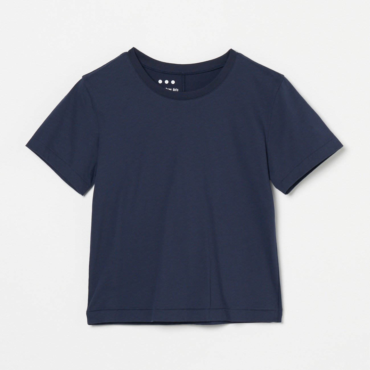 【SALE／20%OFF】three dots TDxHP New sanded jersey boy's alex エリオポール トップス カットソー・Tシャツ ブラック ネイビー ホワイト【送料無料】