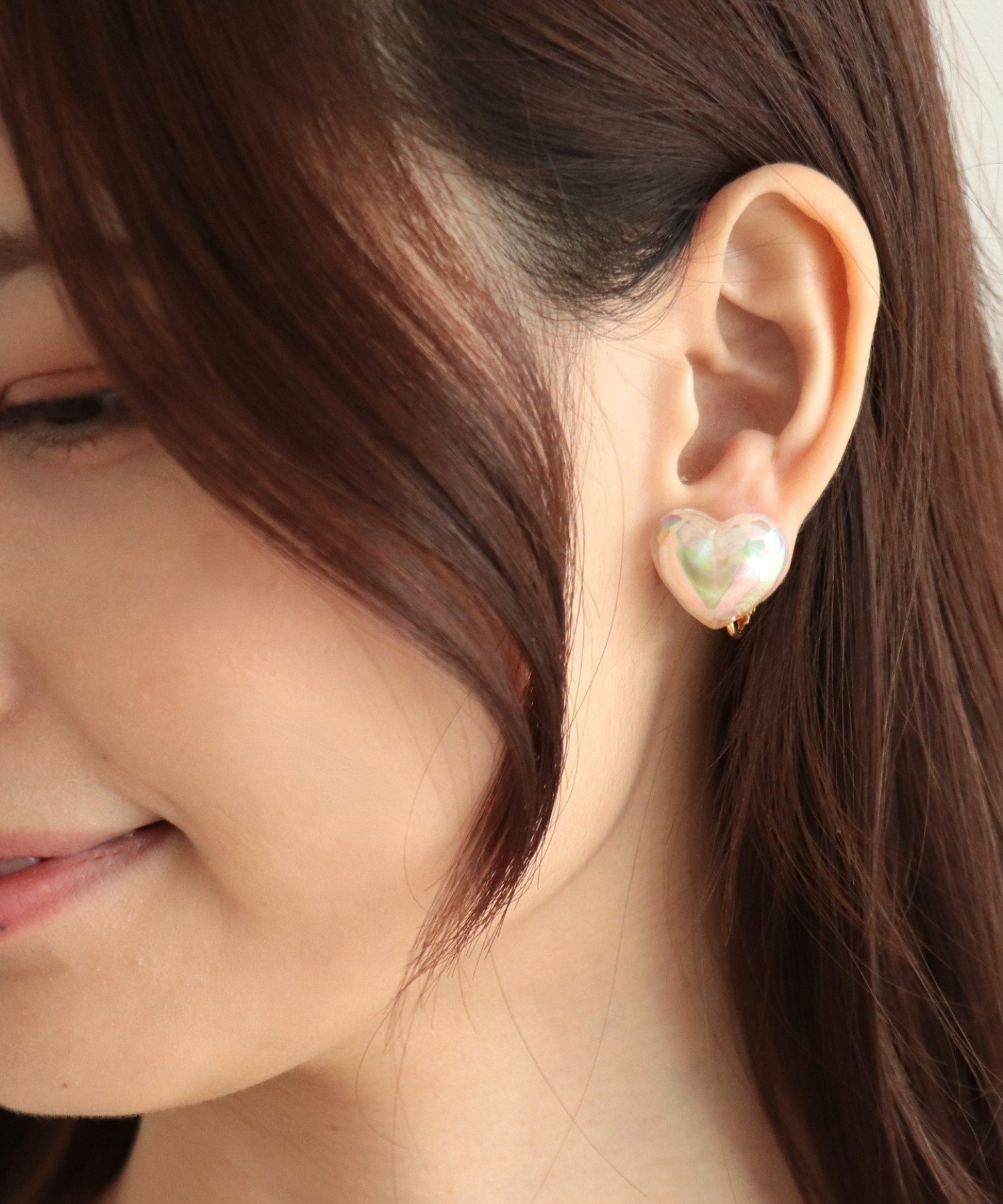 Three Four Time オーロラハートイヤリング スリーフォータイム アクセサリー・腕時計 イヤリング・イヤーカフ