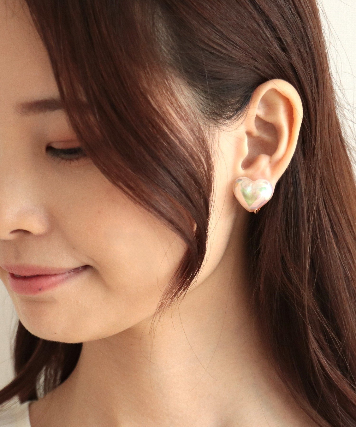 Three Four Time オーロラハートイヤリング スリーフォータイム アクセサリー・腕時計 イヤリング・イヤーカフ