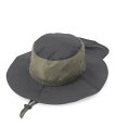 SHOO・LA・RUE 配色アドベンチャーHAT シューラルー 帽子 ハット グレー ベージュ