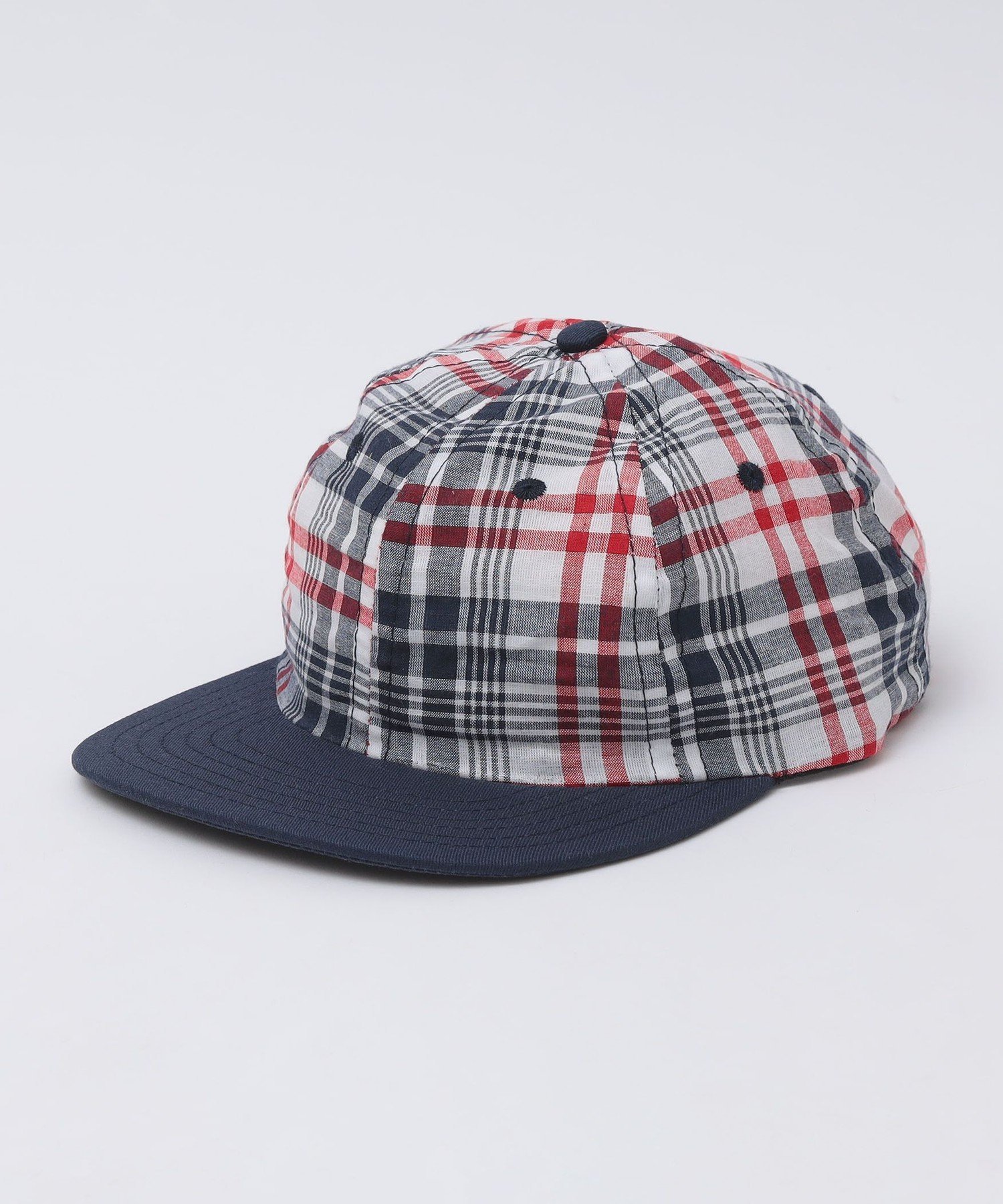 【SALE／30%OFF】SHIPS MEN LITE YEAR: 6PANEL MADRAS CHK シップス 帽子 ニット帽・ビーニー レッド グリーン【送料無料】