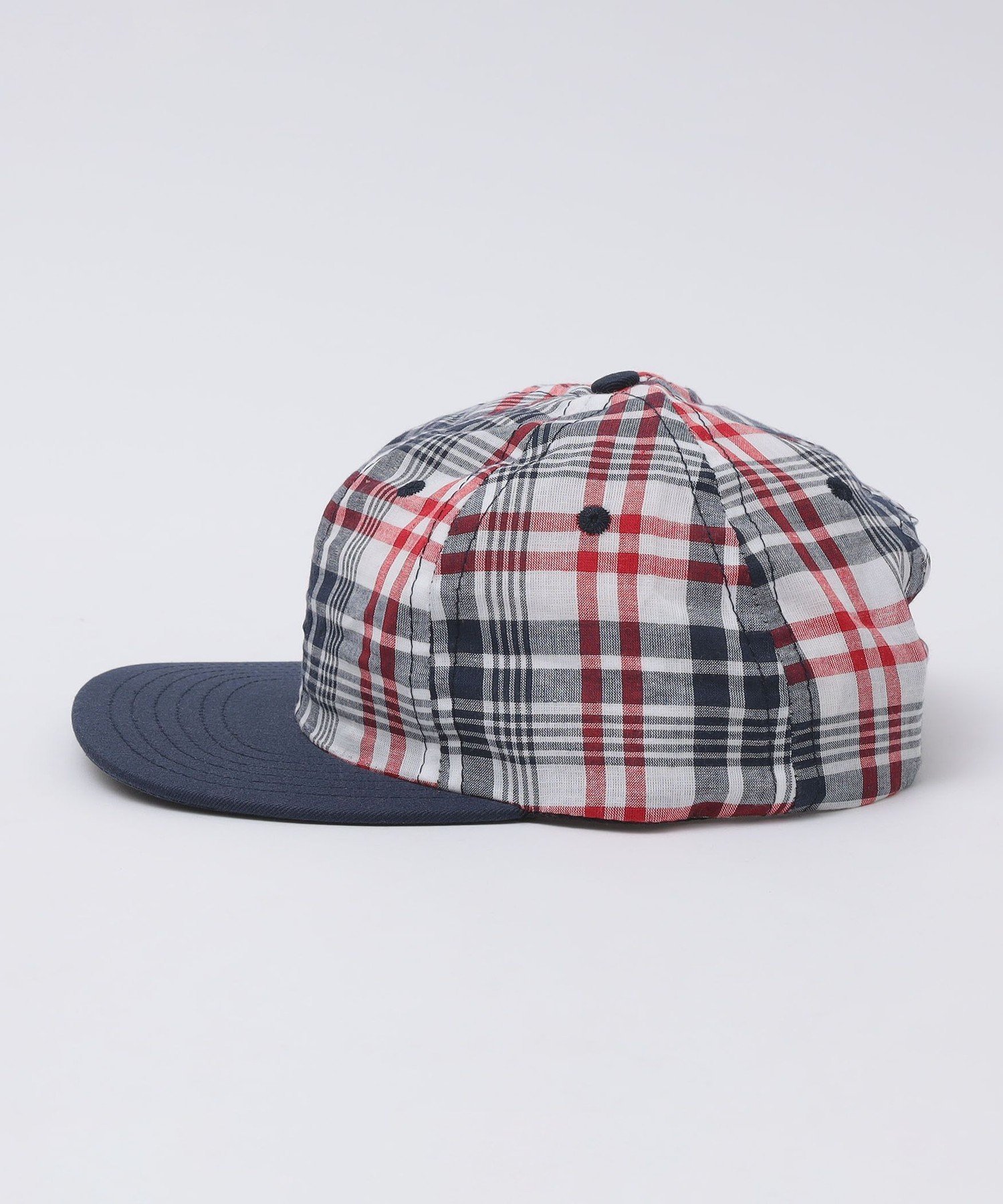 【SALE／30%OFF】SHIPS MEN LITE YEAR: 6PANEL MADRAS CHK シップス 帽子 ニット帽・ビーニー レッド グリーン【送料無料】