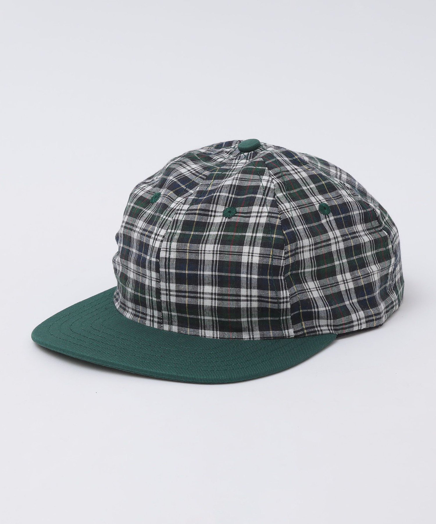 【SALE／30%OFF】SHIPS MEN LITE YEAR: 6PANEL MADRAS CHK シップス 帽子 ニット帽・ビーニー レッド グリーン【送料無料】