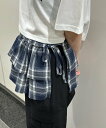WEGO LADY'S チェックラップスカート ウィゴー ファッション雑貨 その他のファッション雑貨 ネイビー ブラック