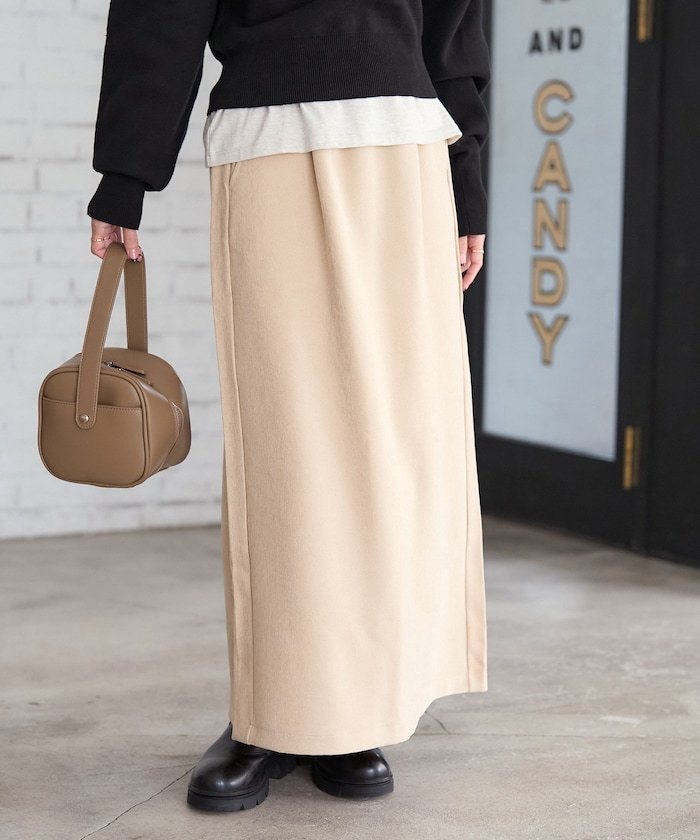 【SALE／20%OFF】FREAK'S STORE ベロアライク コーデュロイスカート/コーデュロイ マキシスカート 25AW フリークスストア スカート その他のスカート ネイビー ブラウン グレー ホワイト【送料無料】のサムネイル