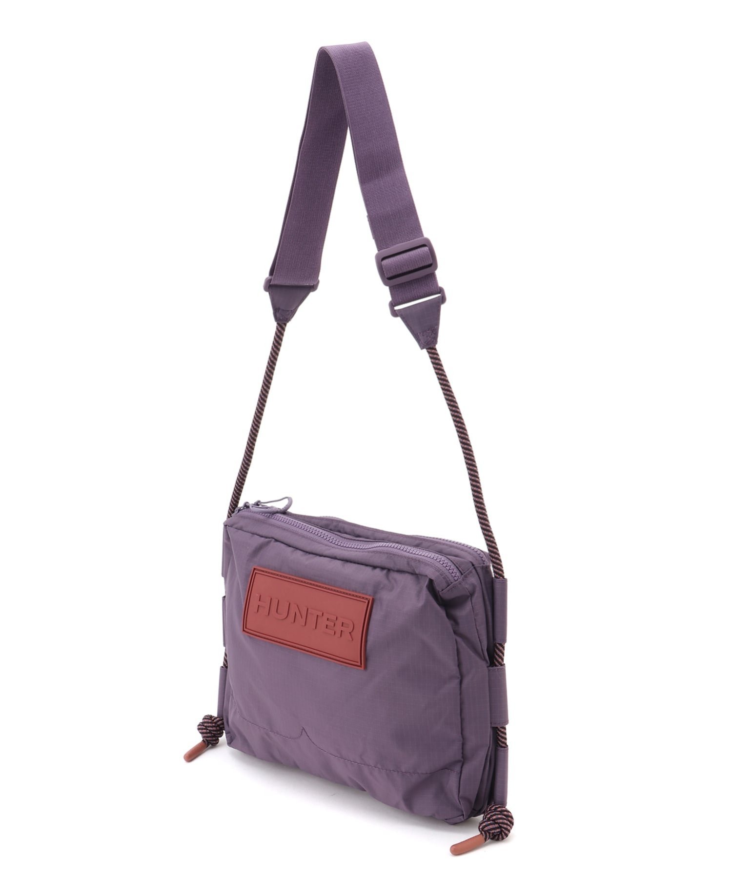 【SALE／40%OFF】HUNTER (U)トラベル リップストップ リサイクル ナイロン サコッシュ ハンター バッグ ショルダーバッグ イエロー パープル【送料無料】
