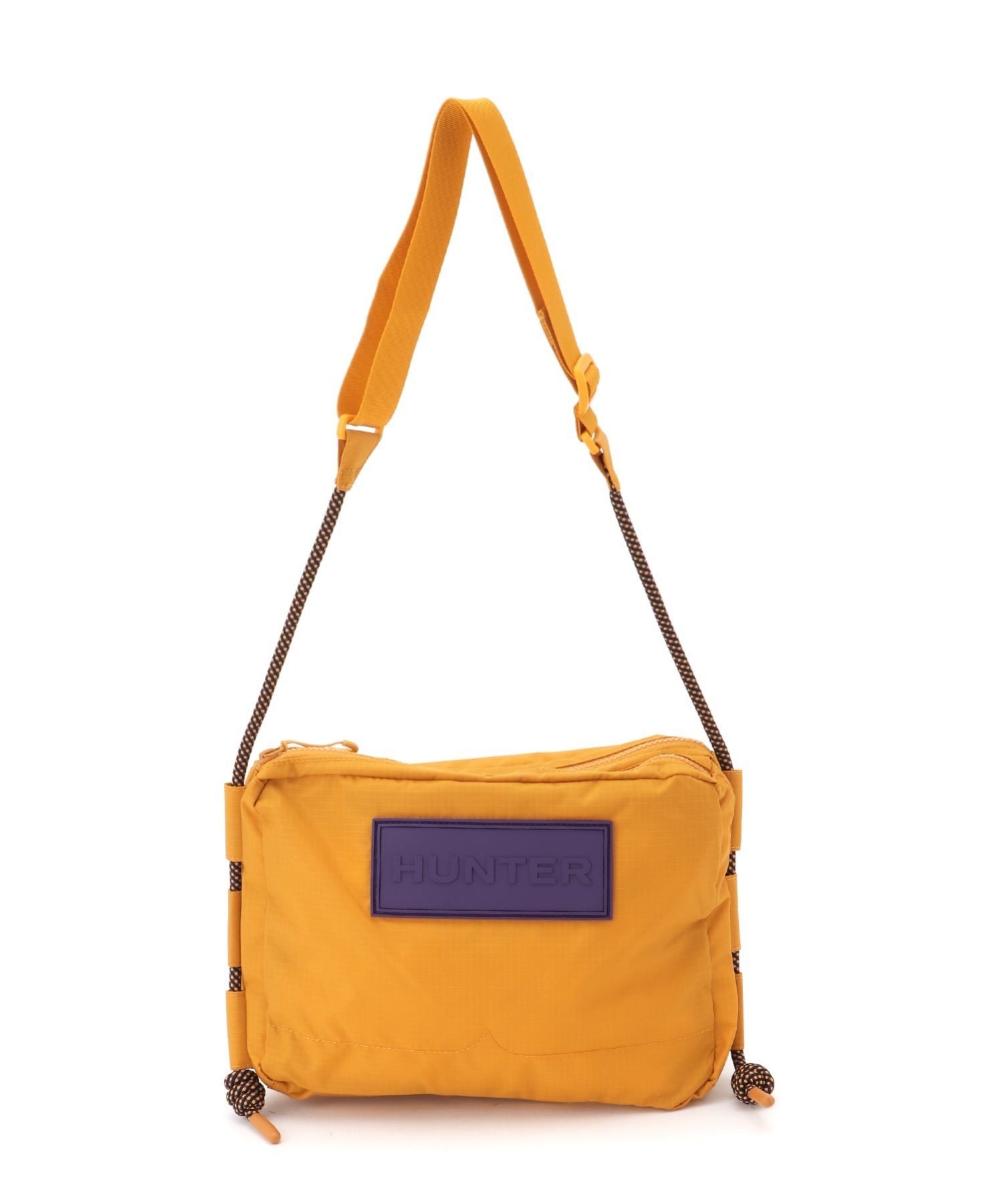 【SALE／40%OFF】HUNTER (U)トラベル リップストップ リサイクル ナイロン サコッシュ ハンター バッグ ショルダーバッグ イエロー パープル【送料無料】