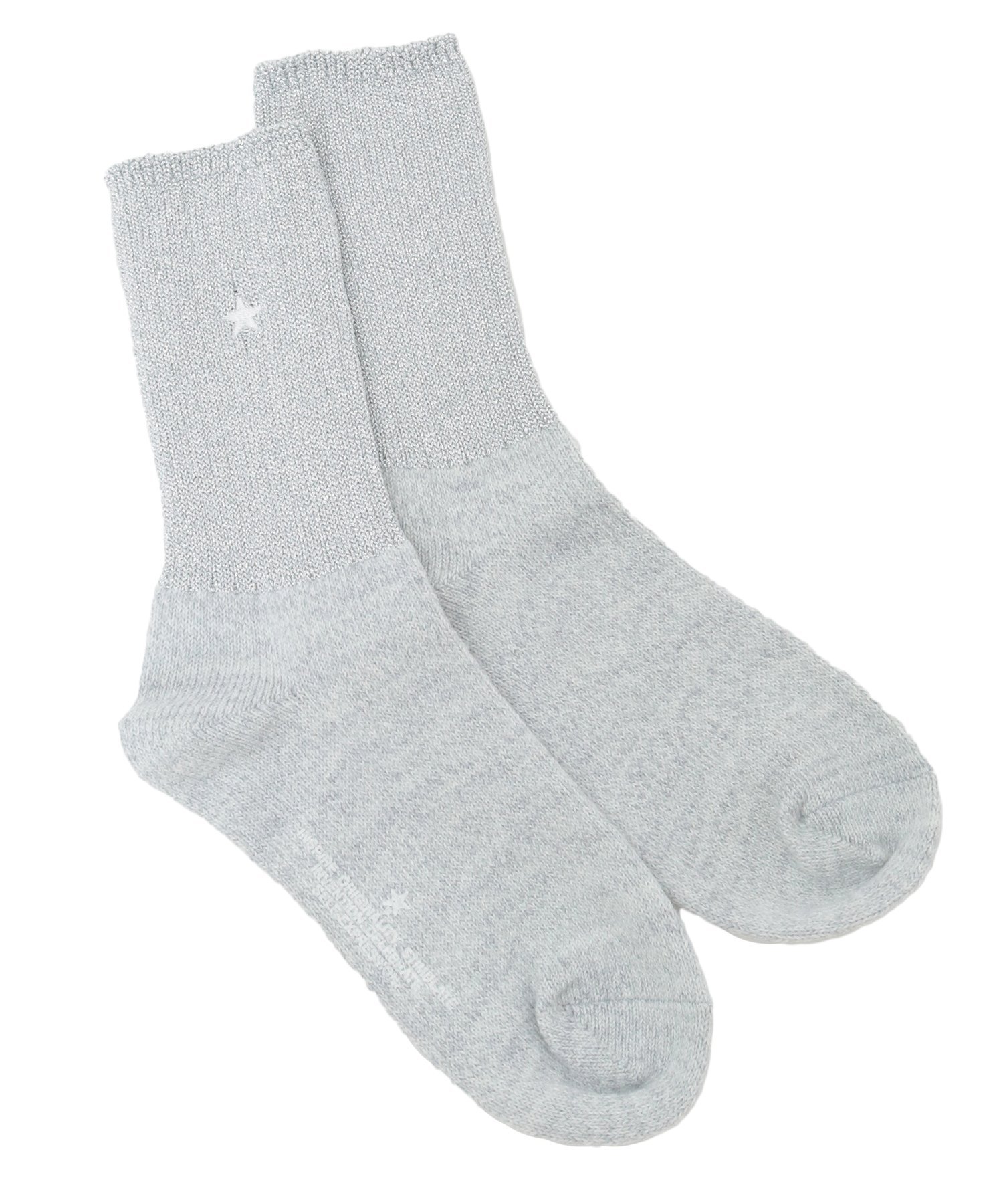 CONVERSE TOKYO WOMEN STAR★ GLITTER BI-COLOR RIB SOX コンバーストウキョウ 靴下・レッグウェア 靴下 グレー ベージュ ブラック
