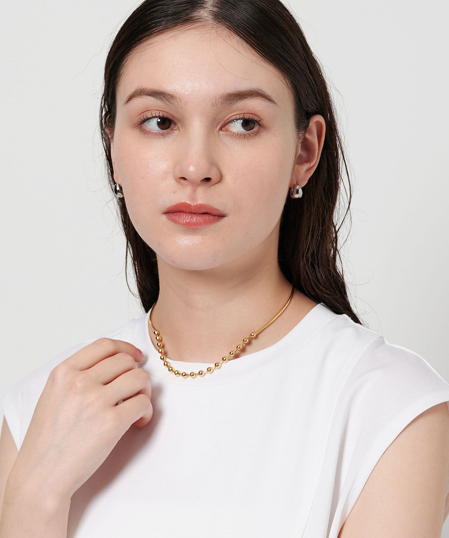 【SALE／50%OFF】BEAUTY&YOUTH UNITED ARROWS メタル パーツ*ボールチェーン チョーカー/ネックレス ユナイテッドアローズ アウトレット アクセサリー・腕時計 ネックレス シルバー ゴールド