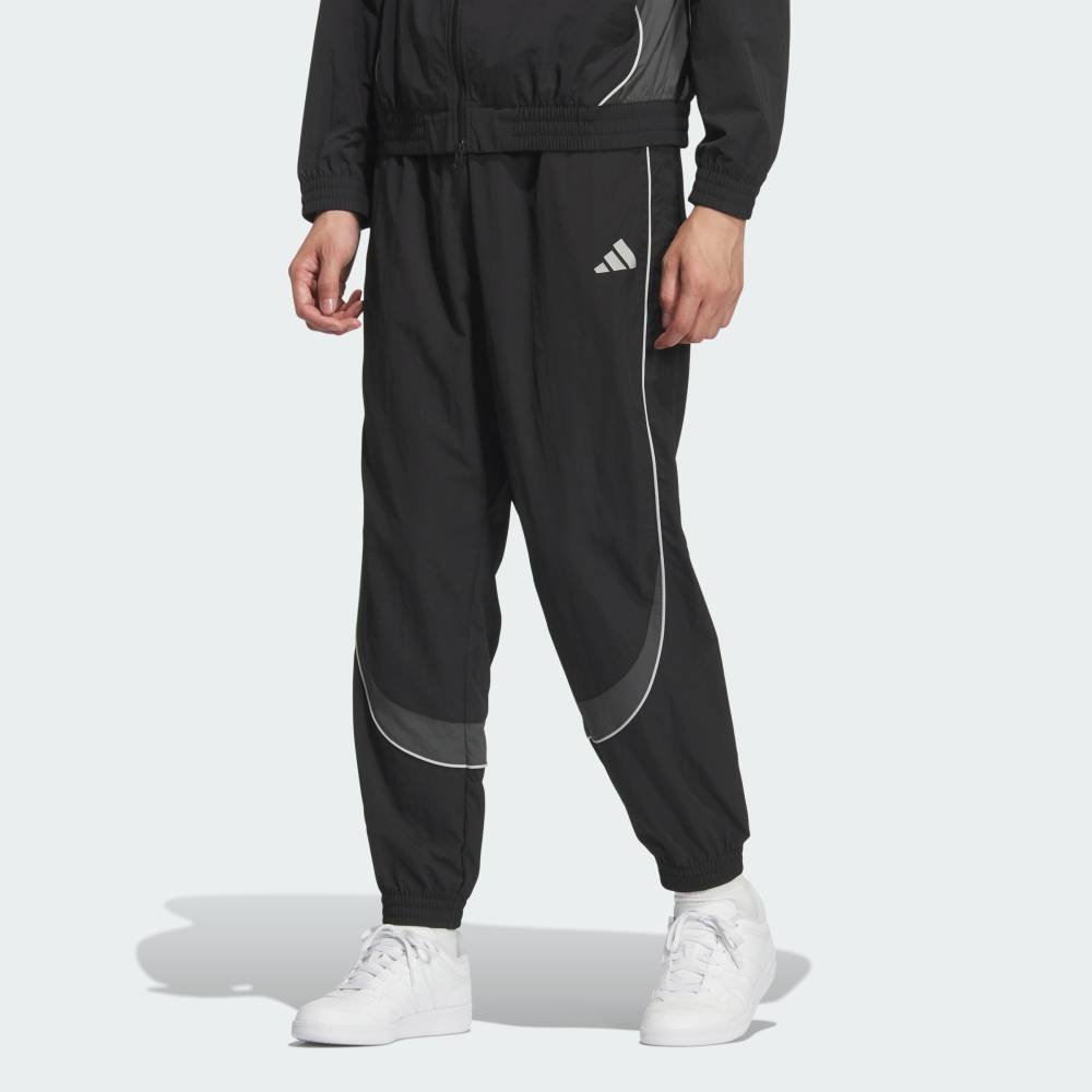 adidas 【公式】アディダス adidas BRAND LOVE ルーズフィット ライトウーブン フルレングス エラスティックカフ パンツ アディダス パンツ その他のパンツ ブラック【送料無料】