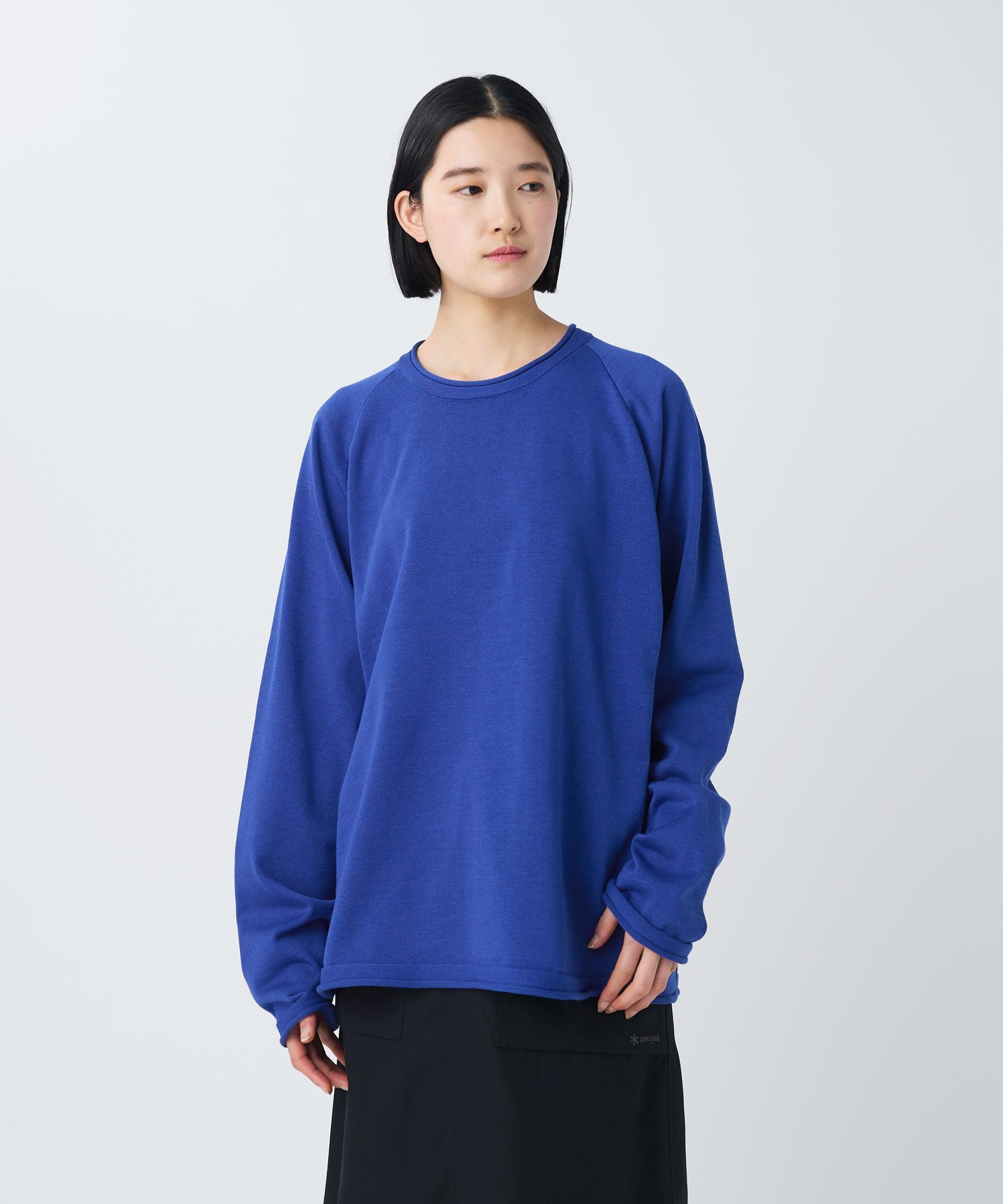 Snow Peak Water-Repellent Knit Pullover スノーピーク トップス ニット ブラック ブルー【送料無料】