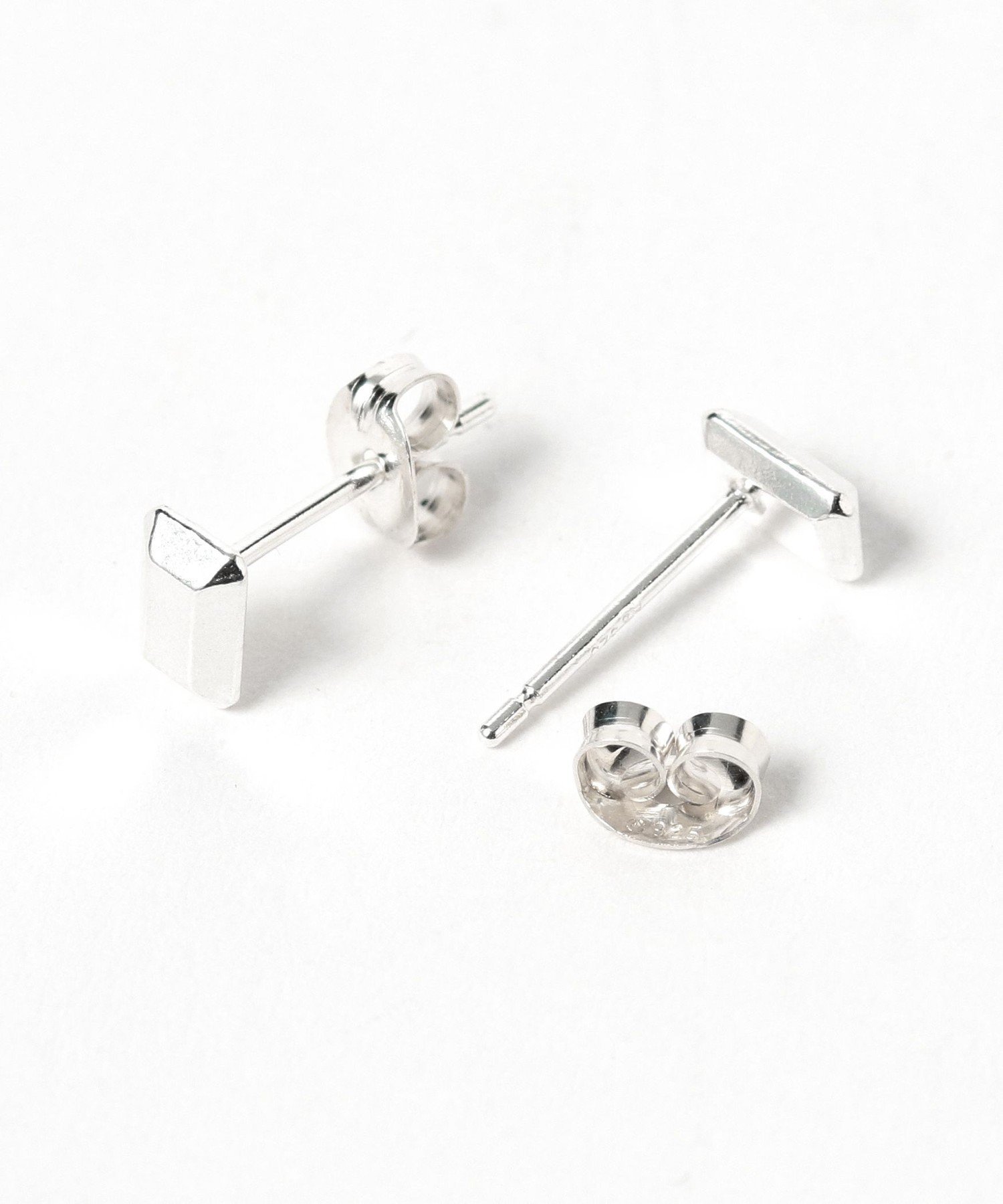 Ray BEAMS シルバー スクエア スタッズ ピアス ビームス ウイメン アクセサリー・腕時計 ピアス シルバー【送料無料】