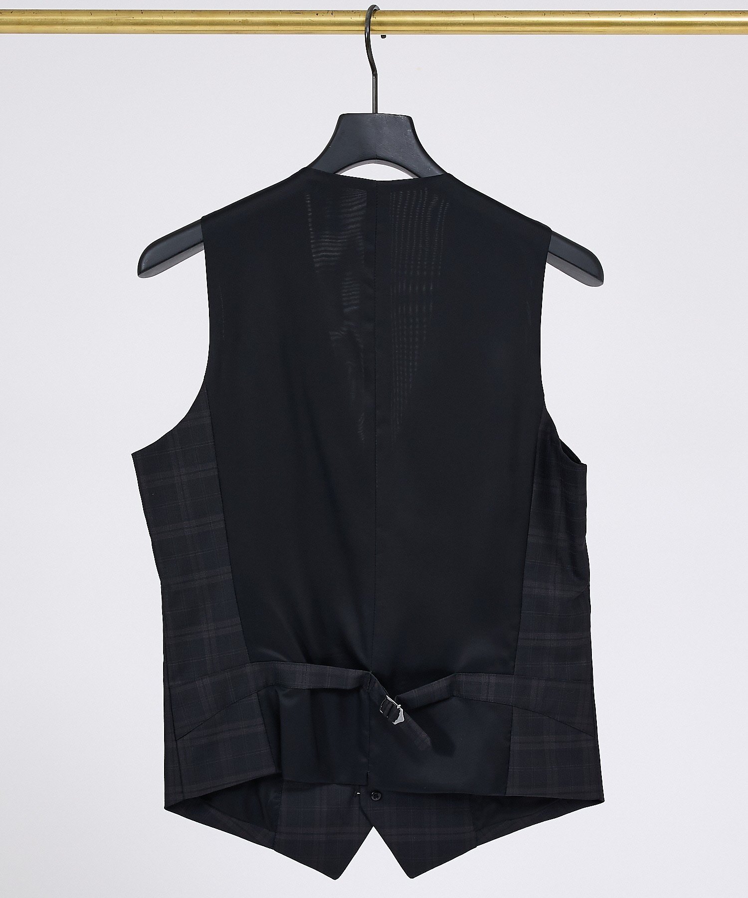 【SALE／30%OFF】5351POUR LES HOMMES ブラックチェックジレ ゴーサンゴーイチプールオム トップス ベスト・ジレ ブラック【送料無料】