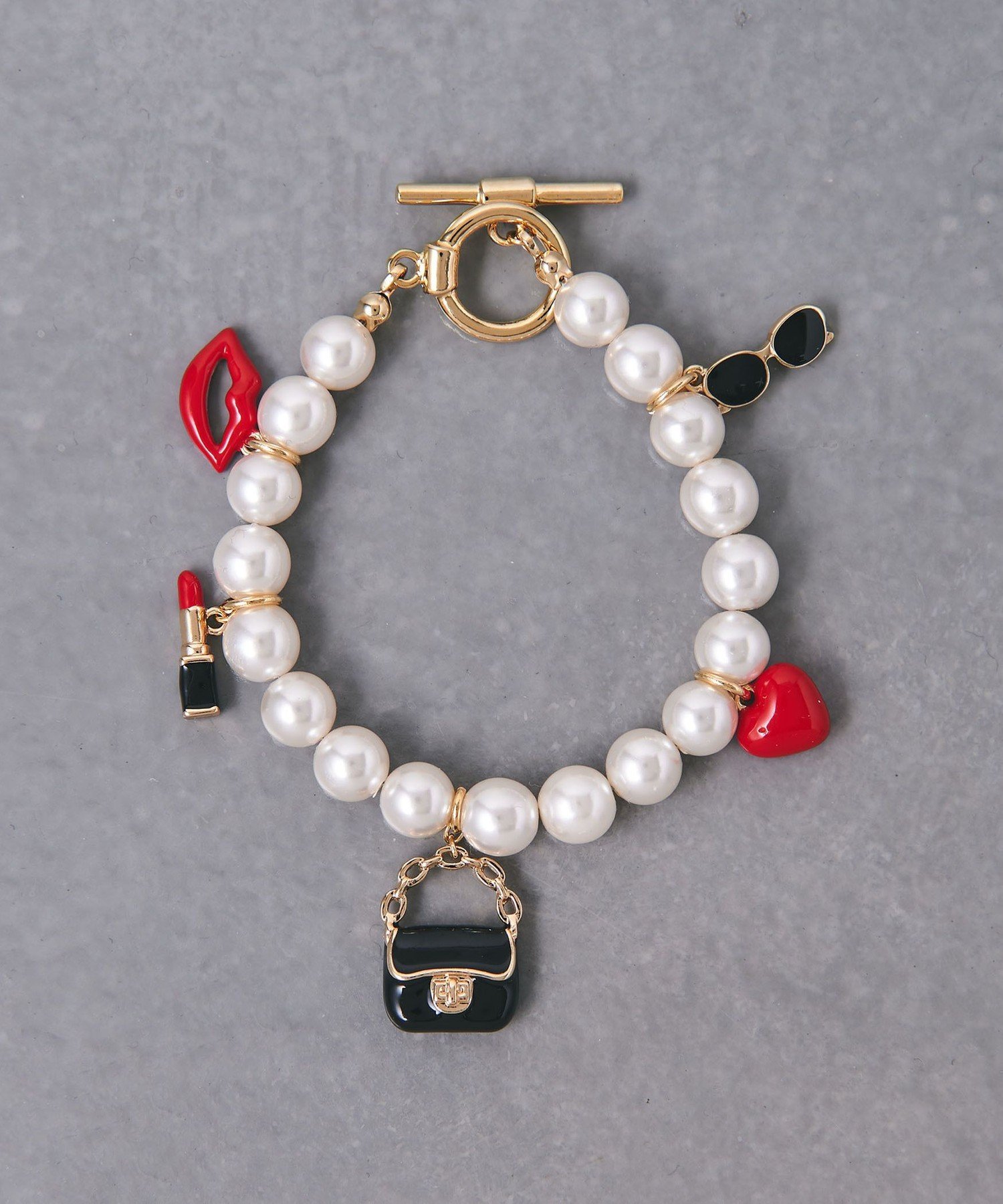 【SALE／50%OFF】UNITED ARROWS チャーム イミテーションパール ブレスレット ユナイテッドアローズ アウトレット アクセサリー・腕時計 ブレスレット・バングル【送料無料】