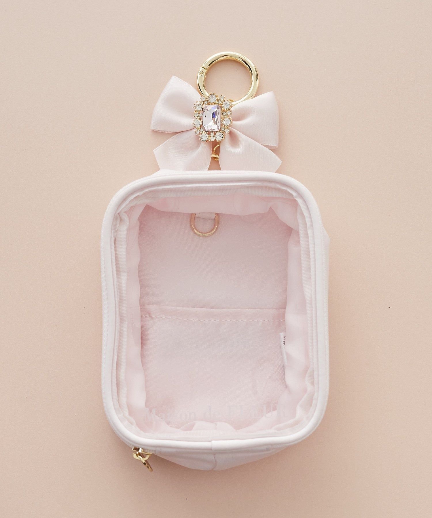 メゾフル ペンケース ピンク Copeflap ペンケース メッシュ 筆箱 シンプル 透明 大容量 ファスナー シースルー ピンク 文房具・オフィス用品