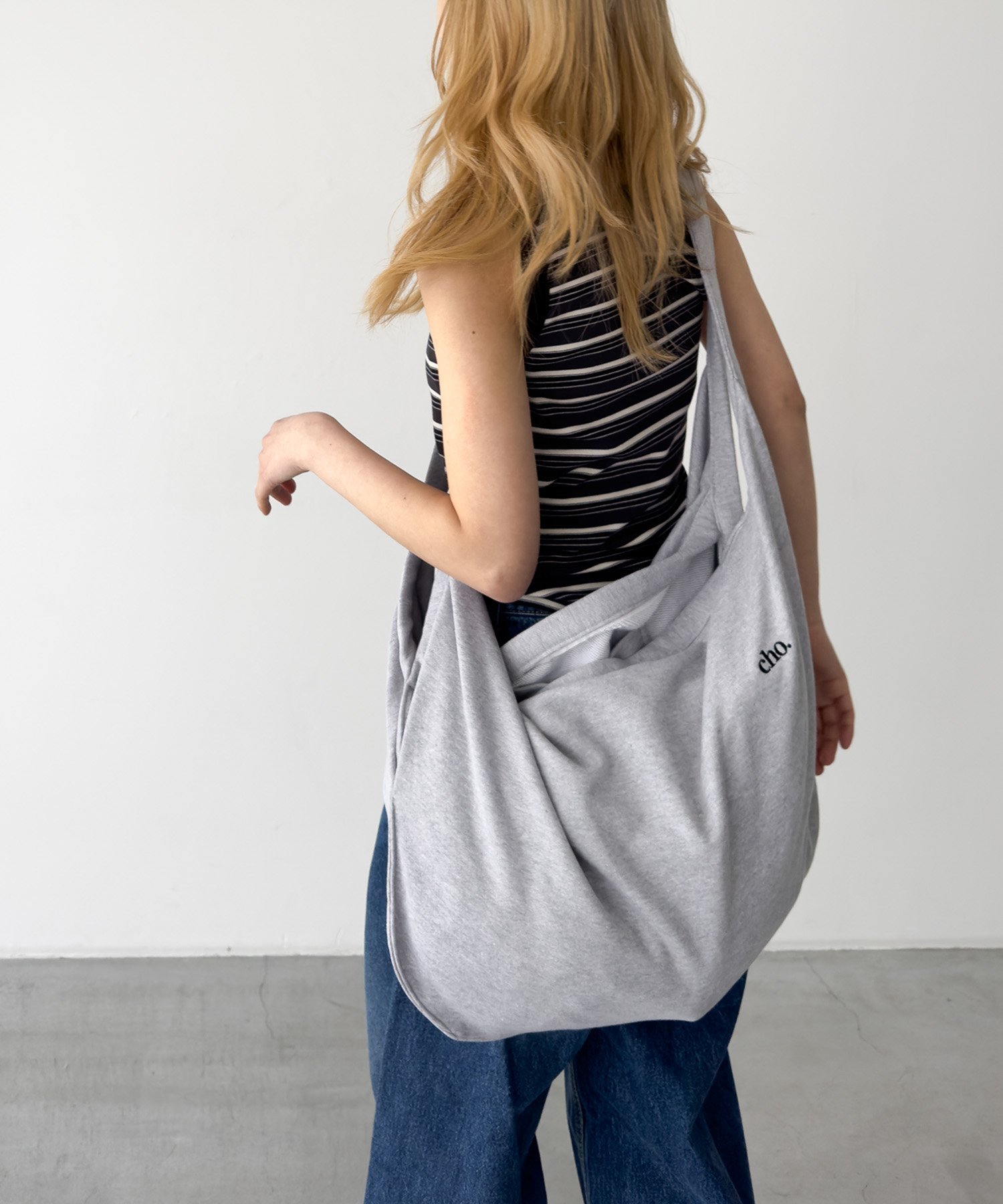 choice_cnl choice_cnl スウェットショルダーバッグ キャナルジーン バッグ ショルダーバッグ グレー【送料無料】